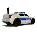 Policajné auto na batérie 1:20 - sivo-modré
